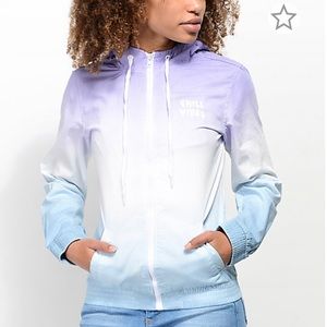 A. Lab chill vibes ombré hooded jacket